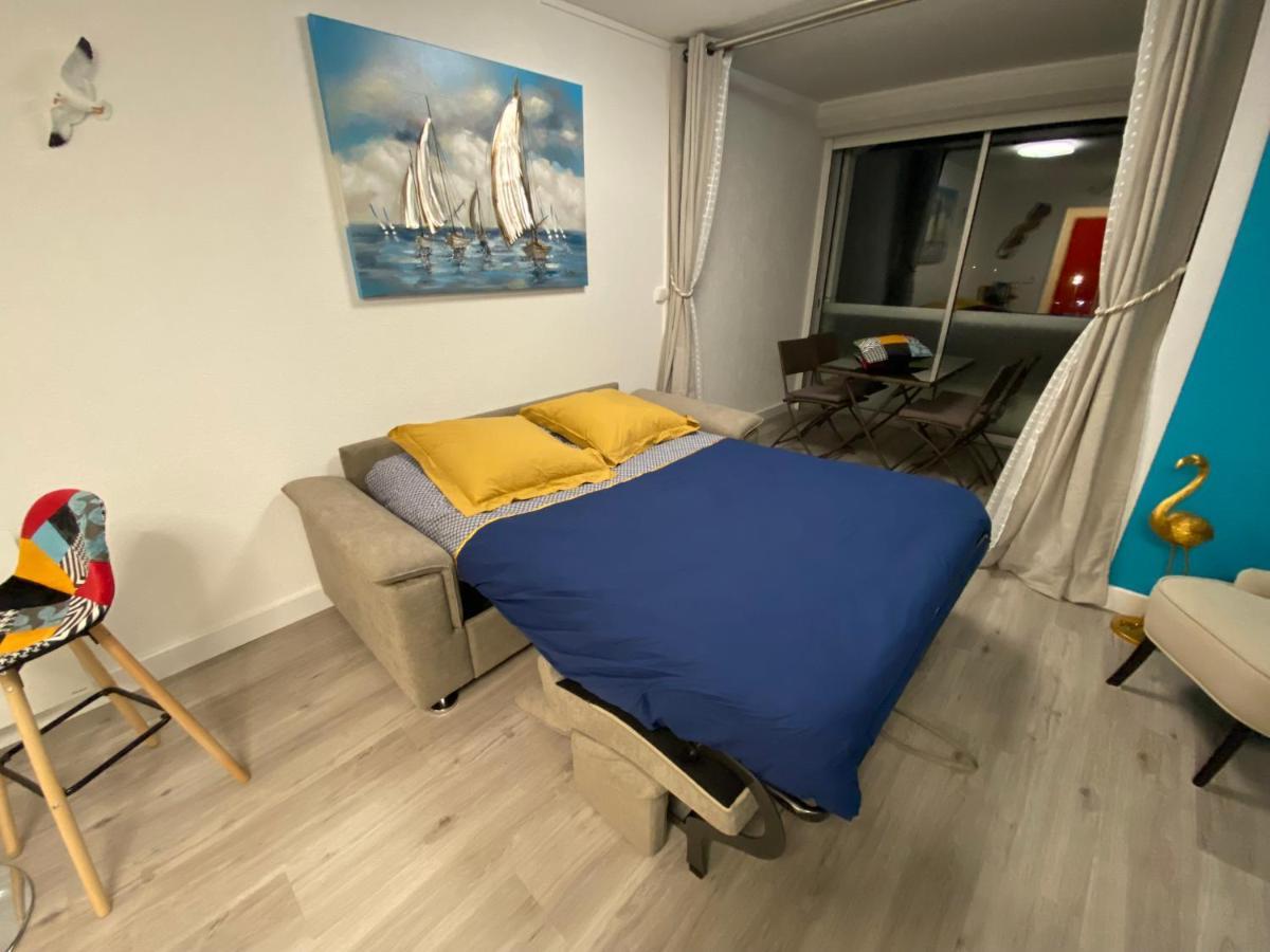 Studio Front De Mer 'Le Soleillan' ลา กร็องเดอ-ม็อต ภายนอก รูปภาพ